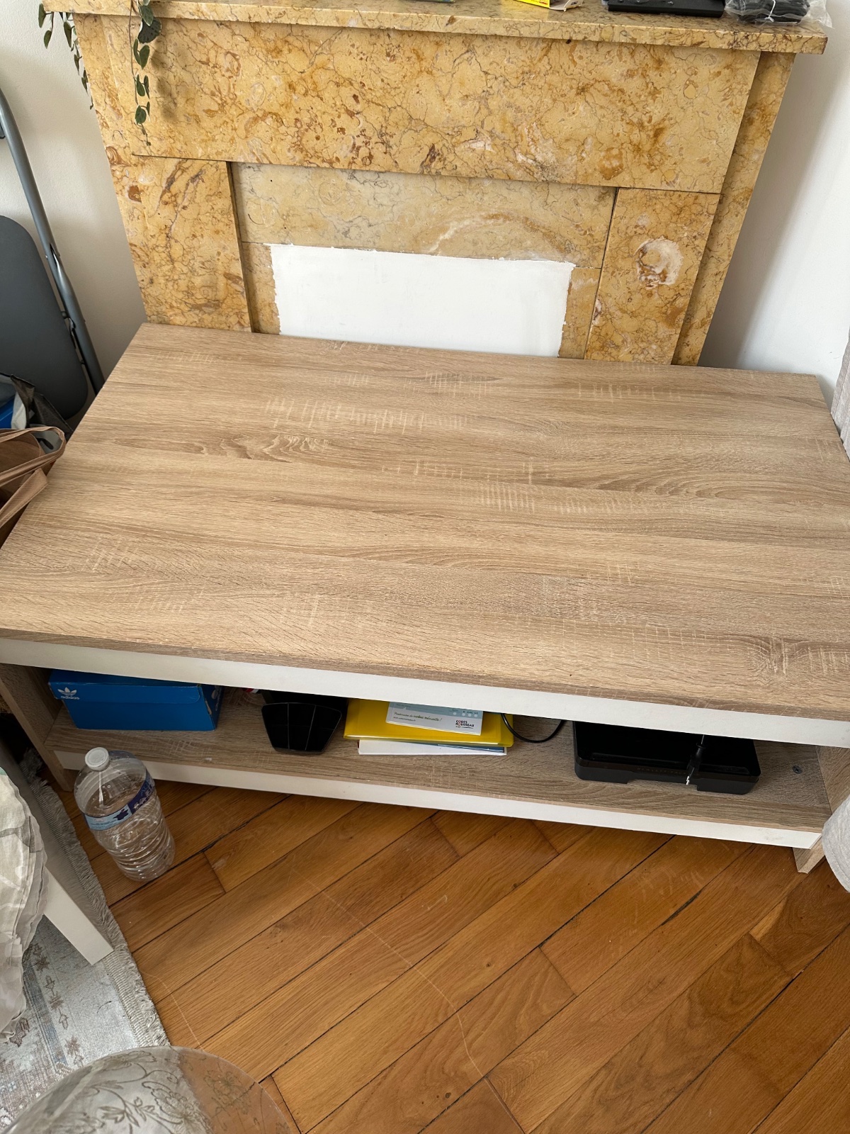 Table basse bois clair