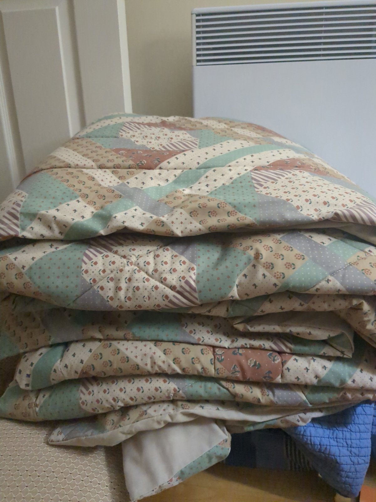 Courtepointe patchwork champêtre