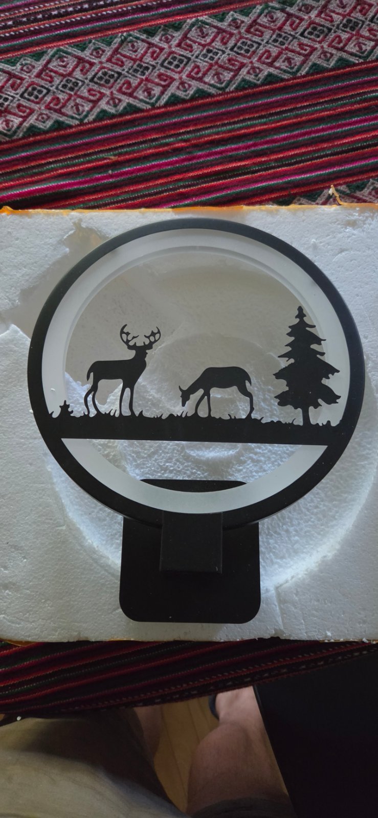 Lampe décorative cerfs