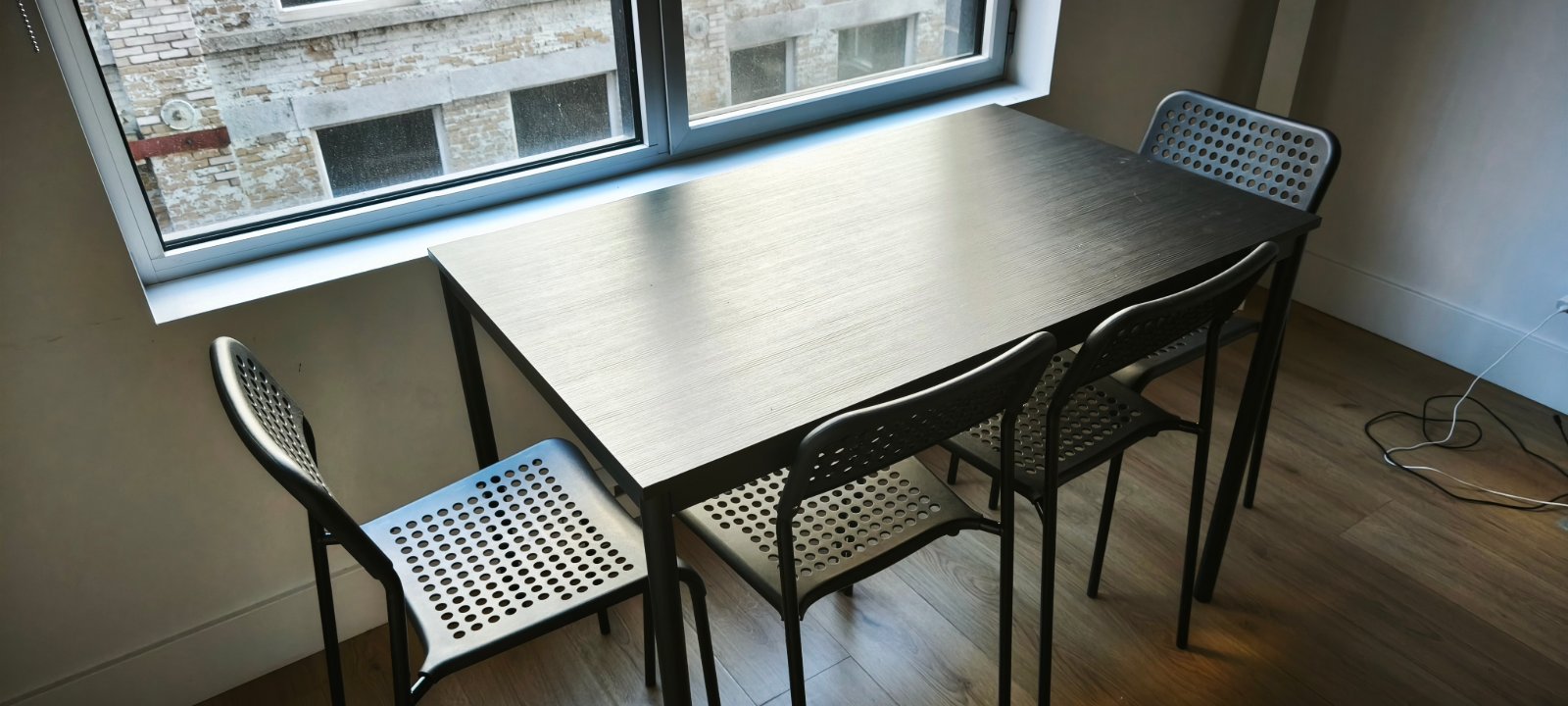 Free IKEA SANDSBERG Table + 5 Chairs – Black