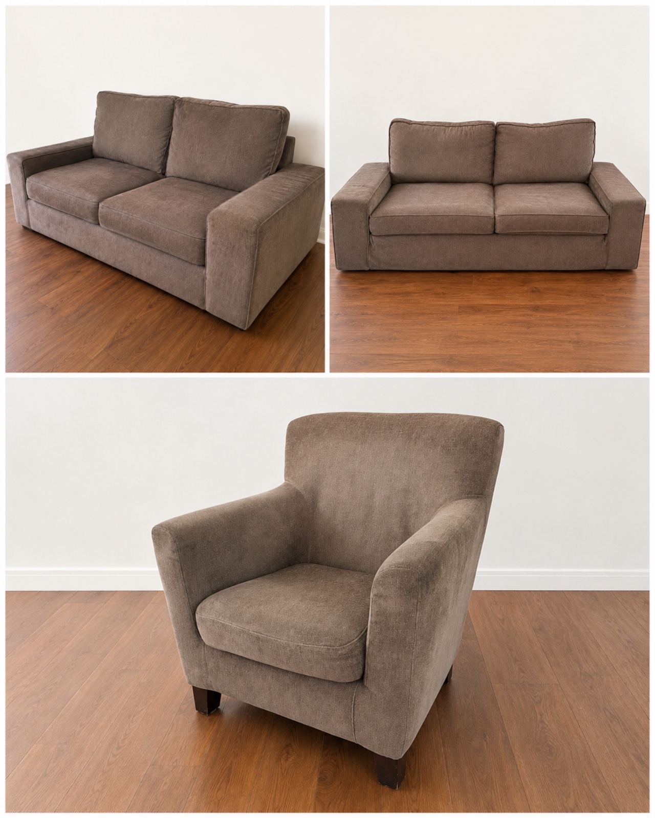 2 Canapés et 1 fauteuil